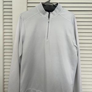 Adidas White Club Quarter Zip Golf Sweatshirt